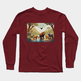 Wild Animals Long Sleeve T-Shirt